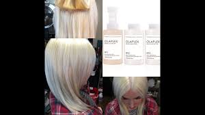 olaplex treatment damaged hair to healthy hair