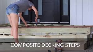 Vinyl is less expensive than wood and fiberglass, but still has the energy efficiency benefits that wood and fiberglass have. Composite Decking Front Steps Complete Tutorial Youtube