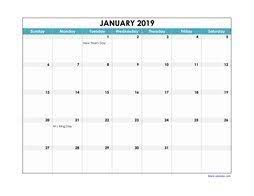 Template free malaysia 2019 calendar template pdf, excel, word. 2019 Excel Calendar Free Download Excel Calendar Templates