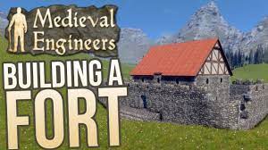 Medieval Engineers Building Basics A Simple Castle Medieval Engineers Gameplay Highlights Youtube