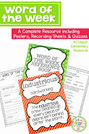 Word Of The Week Unit Grades 4 6 Posters Worksheet Quizzes And More Word Work Activities Teaching Reading Skills Teaching Reading Strategies