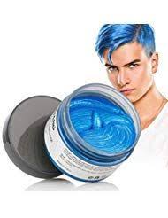 Mofajang Unisex Hair Color Dye Wax Styling Cream Mud Natural Hairstyle Pomade Temporary Hair Dye Wax For Party Cosplay Hair Color Blue Hair Wax Hair Pomade