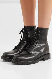 Ajh Common Projects Black Combat Boots Hrdsindia Org