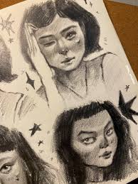 sketchbook spread pt.2🍂 tiktok acc: @shu_artchive