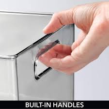 Combine the wall cabinet with other estate storage cabinets to create a custom solution. Kitchen Storage Organization Accessories Home Kitchen Smoke Gray Refrigerator Freezer Shelves 2 Pack Mdesign Deep Stackable Plastic Kitchen Storage Organizer Container Bin With Handles For Pantry Cabinets 14 5 Long Bpa Free