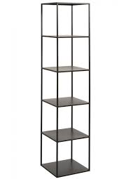 Panneaux de fibres de bois • matière structure : Bibliotheque Metal Noir Black Rock North J Line Noir