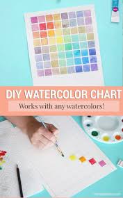 How To Make A Watercolor Chart For Mixing Paint Art