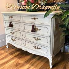 Large Fabulous Antique French Oak Chest Of Drawers Ornate Original Handles Annie Sloan Old White By Mons French Antiques French Oak White Furniture Living Room