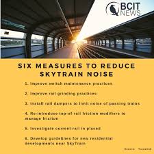 Translink Explores Skytrain Noise Reduction Bcit News