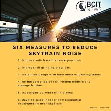 translink explores skytrain noise reduction bcit news