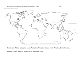 Printable Map Of Continents And Oceans Without Names Google Search Continents And Oceans Blank World Map World Map Printable