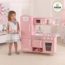 kidkraft vintage play kitchen pink