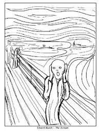 Your email address will not be published. Coloring Pages The Scream American Gothic Beasts Of The Sea Great For Supplementing Your Art Lessons Art Art Handouts Elements Of Art