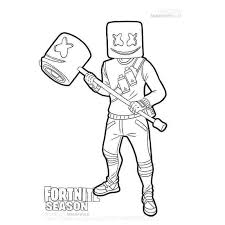 50 8x11 jpg sheets of the images shown. Fortnite Coloring Pages Coloring Home
