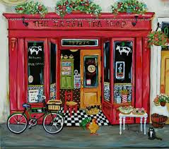 The Art Of Suzanne Etienne Ashland Oregon Naive Art Tea Shop Art