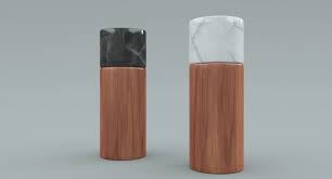 Salt And Pepper Wooden Marble Shaker 3d Model Wood Kitchen Trendy Kitchen Black And White Marble