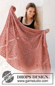 Free knitting patterns for every area. Sweet Nordic Rose Drops 209 1 Free Knitting Patterns By Drops Design Drops Design Blanket Knitting Patterns Knitting Patterns Free
