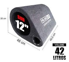 Caixa De Fibra Para Som Automotivo Bazuca Dutada Pelego Box 42 Litros 1 X 12 Som Automotivo Caixas Acusticas Automotivo