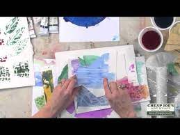 Creating A Watercolor Collage With Cathy Taylor Youtube Watercolor Art Diy Collage Techniques Watercolor Art Paintings