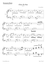 close to you ロングバケーションost五線譜プレビュー ピアノ楽譜 五線譜 バケーション
