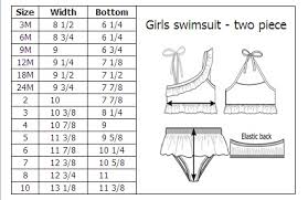 Swimwear Size Chart