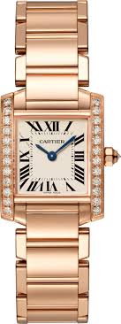 Be it tank anglaise, tank louis cartier, tank américaine, tank française, tank mc or tank solo: Crwjta0022 Tank Francaise Watch Small Model Quartz Movement Rose Gold Diamonds Cartier