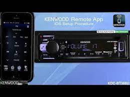 Marine cd receiver with bluetooth. Kenwood Remote App Setup For Ios On 2017 Bt Audio Receivers Kdc Bt368u Kdc X301 Youtube