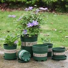 Enamel, terracotta, glass and plastic garden pots are all available at amazon.co.uk for you to browse. China 6 3 Inch Garden Plastic Flower Pots For Decoration Nusery Grow Pots Green Plant China Plant Pot And Flower Pot Price