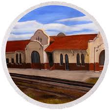 Tucumcari Train Depot Tapestry by Sheri Keith