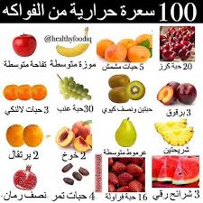 دليل السعرات الحرارية للفواكه الأكثر شهرة والي أغلبيتنا متعودين ناكل منها ان شاء الله تستفادون منها الفواكه صحية جدا ومفيد Food Healthy Diet Fruit