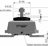 Rubber Design Heavy Duty TT3 Engine Isolator