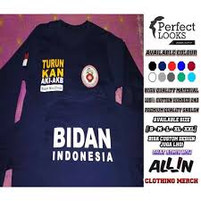 Dari seragam ikatan bidan indonesia ( ibi ) nasional dan lapangan. Kaos Wanita Lengan Panjang Bidan Indonesia Keren Berkualitas Shopee Indonesia