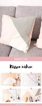 Einfache Kissen Nahen Mit Geometrischer Teilung Miss Rosi Kissen Nahen Kissen Selber Nahen Hotelverschluss Nahen