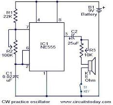 Cw Practice Oscillator Electronic Circuits And Diagrams Electronic Projects And Design Electronics Circuit Practice Morse Code