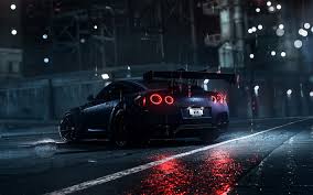 Follow the vibe and change your wallpaper every day! Download Wallpapers Nissan Gt R Night Stance Black Gt R R35 Rain Tuning Supercars Japanese Cars Nissan Besthqwallpapers Com Supercarros Fotos De Carros Esportivos R35 Gtr