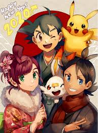 pikachu, ash ketchum, goh, and chloe (pokemon and 2 more) drawn by  kash-phia | Danbooru