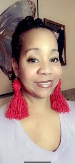Red Hot Small/med “clip On” Red Scrubby Yarn Tassel Earrings!!!(multiple  Colors Avail).