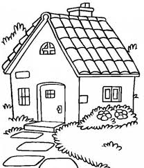 Dibujos de casas con chimenea para colorear | Casa para colorir ...