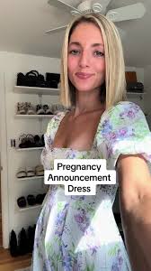 Madison Prewett Trout Pregnancy Announcment Dress