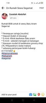 Apartment taman sri kenari, sungai ramal, kajang untuk disewa hubungi: Rumah Sewa Segamat Home Facebook
