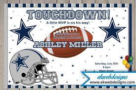 Custom Dallas Cowboys Baby Shower Invitation Football Themed Baby Shower Dallas Cowboys Baby Shower Cowboy Baby Shower Cowboy Baby Shower Invitations