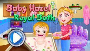 Baby hazel hair care game. Baby Hazel Royal Bath Grooming Game For Girls
