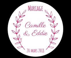 Étiquette de dragées de mariage. Etiquette Dragees Mariage Impression En Ligne Labelpix