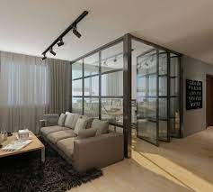 40 Chic Glass Partition Design Ideas For Your Living Room Condo Interior Design Condo Interior Interior Design Singapore