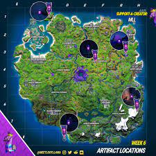Artifact Locations For Week 6 Fortnitebr