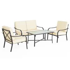 Mobila Gradina 2 Fotolii Canapea Masuta Perne Albe Hoome Ro Outdoor Furniture Sets Furniture Outdoor Chairs