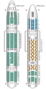 Seat Plan For The Thai Airways A380 800 Thai Airways