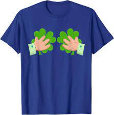Amazon.com: Vintage St. Patrick's Shamrock Boobs Leprechaun Funny Gift  T-Shirt : Clothing, Shoes & Jewelry