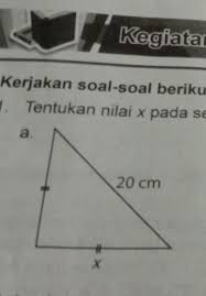 We did not find results for: Tentukan Nilai X Pada Segitiga Berikut Brainly Co Id