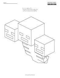 Wither boss minecraft coloring pages wither. Wither Coloring Pages Coloring Home
